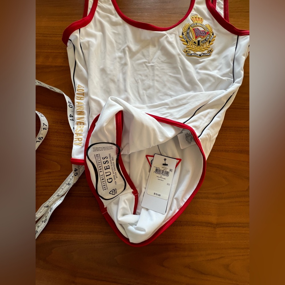 GUESS Baywatch Style One Piece Swimsuit L NWT - Picture 6 of 9